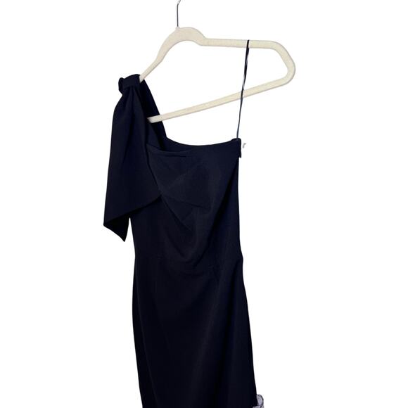 Dress the Population Tiffany One-Shoulder Midi Dress black sz S NEW - Picture 16 of 16